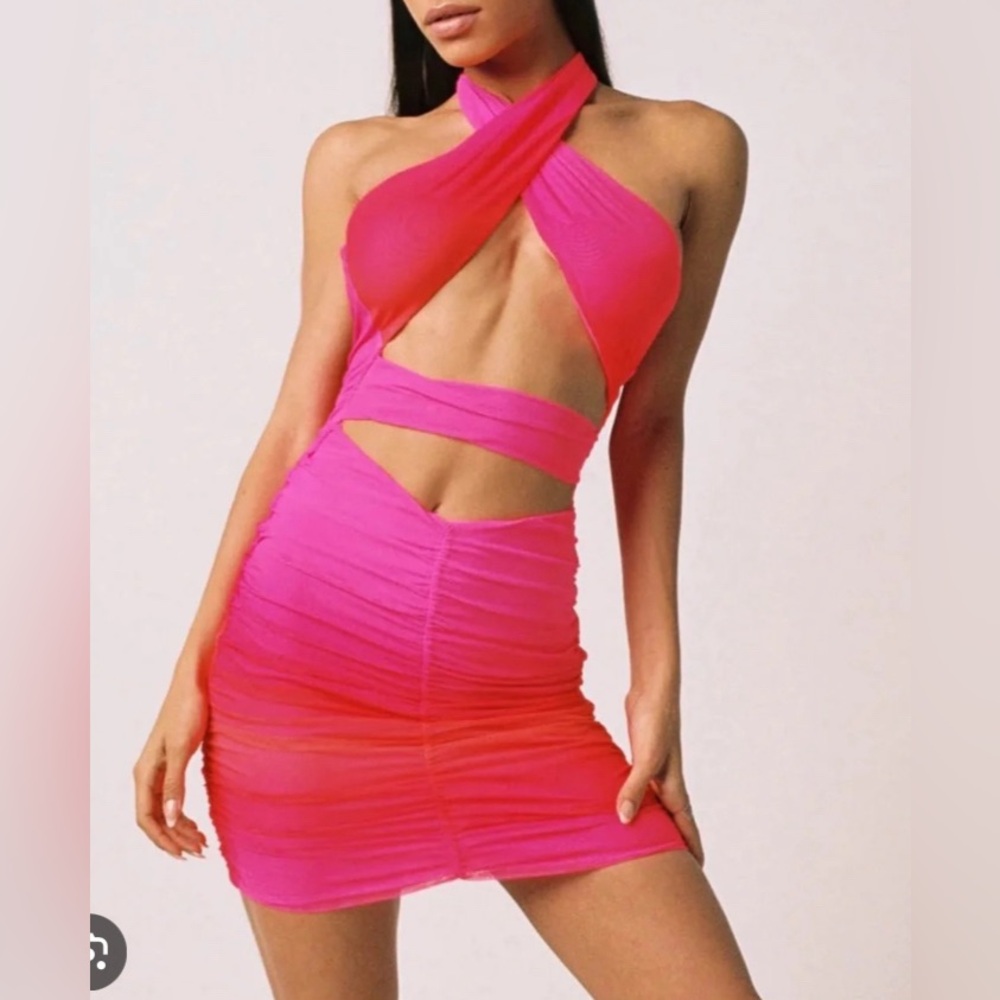 ARCHIE DRESS - PINK TIGER MIST
